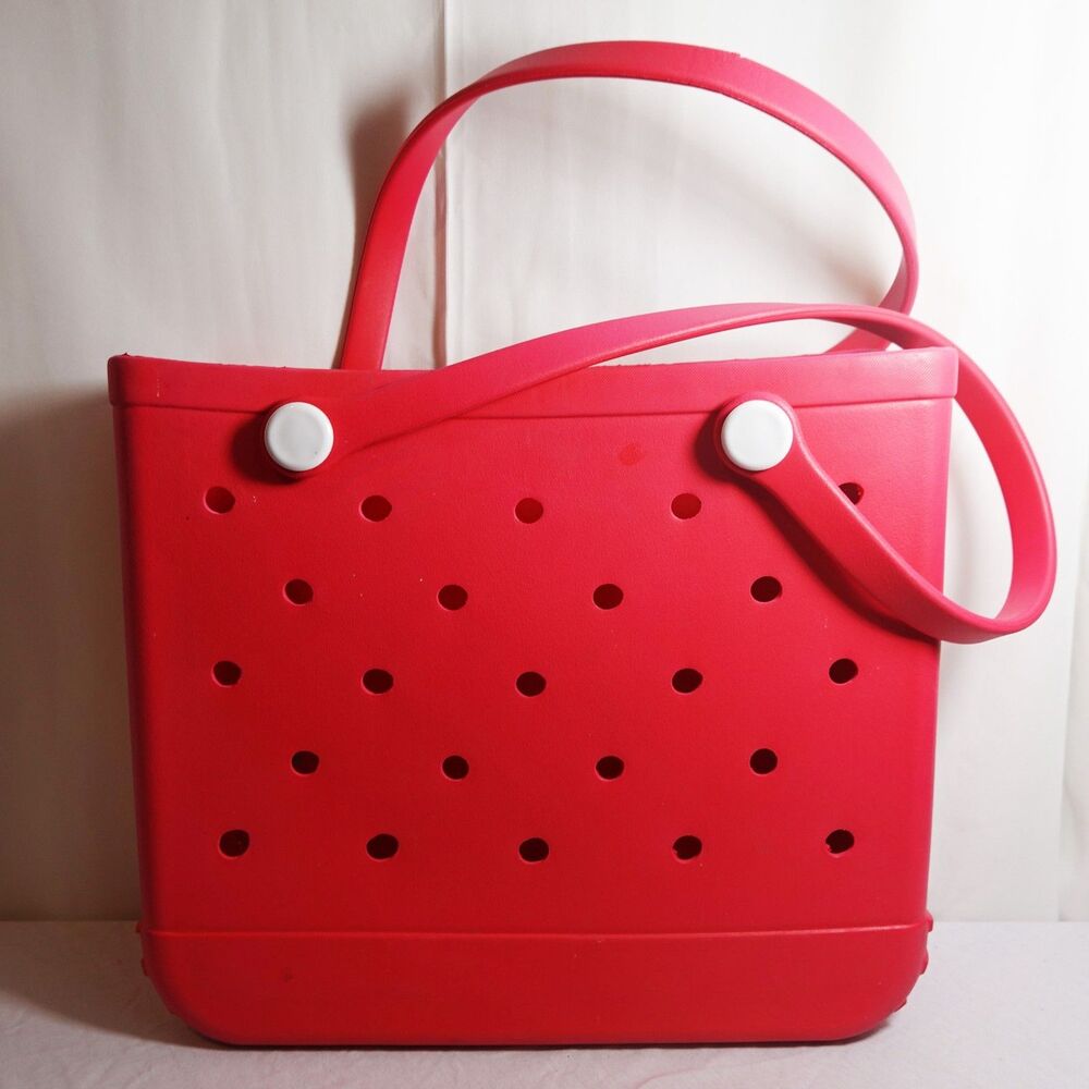 Pink Beach Bag Rubber Tote Bag Waterproof Travel Bags - Washable Tote Bag - Larg